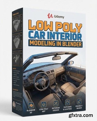 Udemy - Low Poly Car Interior Modeling In Blender
