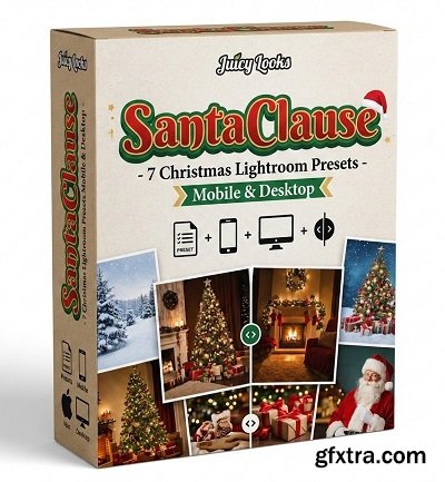 SantaClause - 7 Christmas Lightroom Presets, Mobile & Desktop SantaClause - 7 Christmas Lightroom Presets, Mobile & Desktop