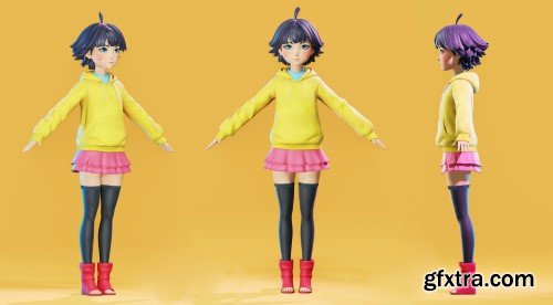 Artstation - Himawari – Naruto character fan-art modeling - Flycat Artstation - Himawari – Naruto character fan-art modeling - Flycat