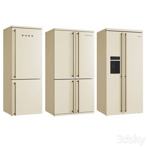 '3dsky Pro - Smeg Coloniale Refrigerators' '3dsky Pro - Smeg Coloniale Refrigerators'