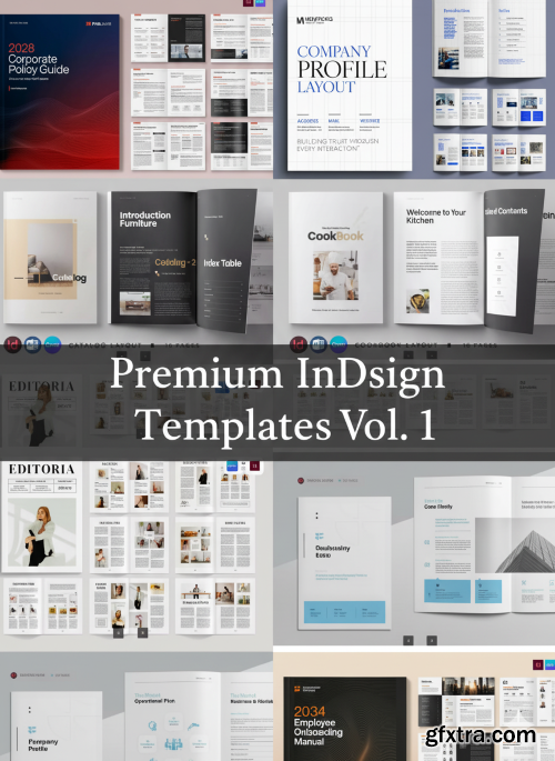 Premium InDesign Templates Vol. 1 Premium InDesign Templates Vol. 1