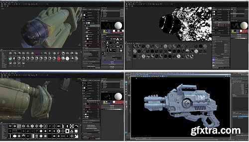 Artstation - Darrell Abney - Alien gun texturing and rendering tutorial