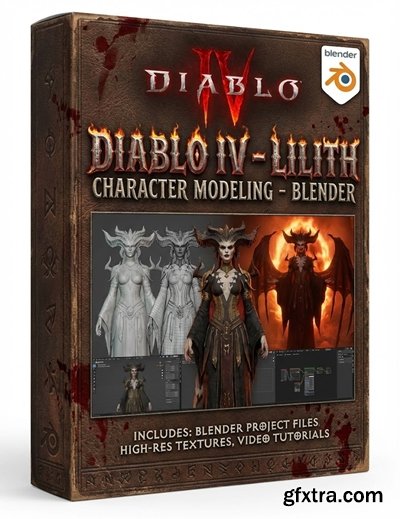 Diablo IV - Lilith Character Modeling - Blender
