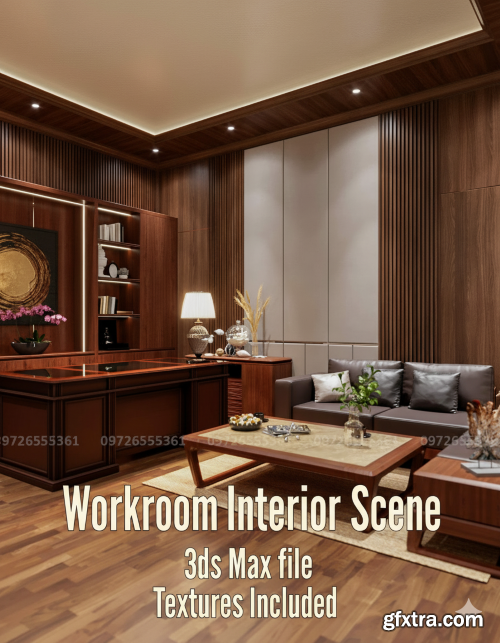 Workroom Interior Scene 02