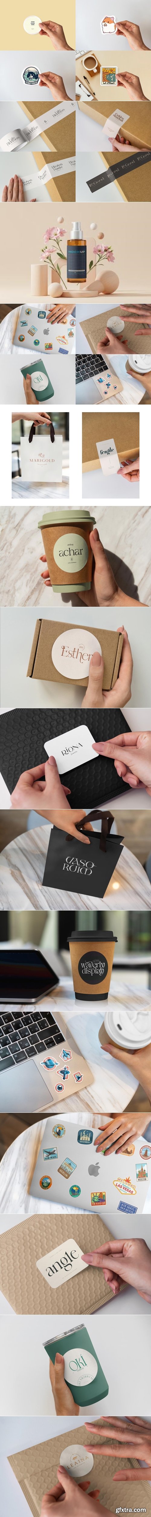 MockupCloud - Product Sticker Mockups Pack