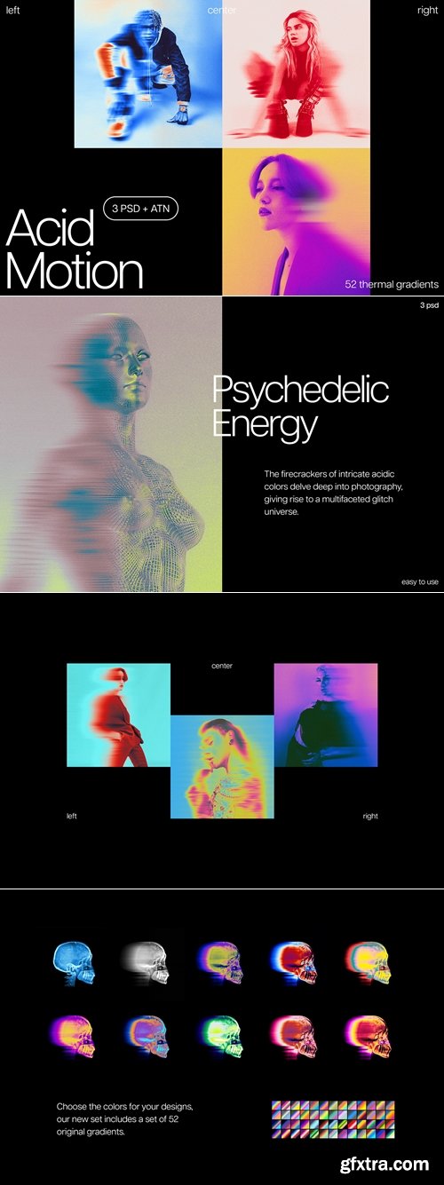 CreativeMarket - Acid Motion Photoshop Kit