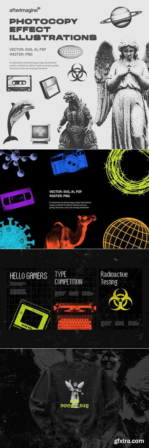 Studio2am - Photocopy Effect Illustrations Pack