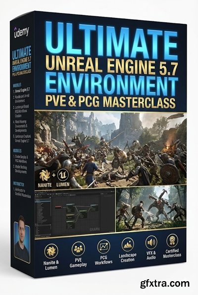 Udemy - Ultimate Unreal Engine 5.7 Environment PVE & PCG Masterclass