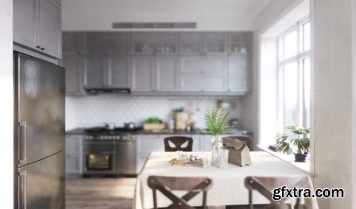 Living room Interior 3ds Max Scene