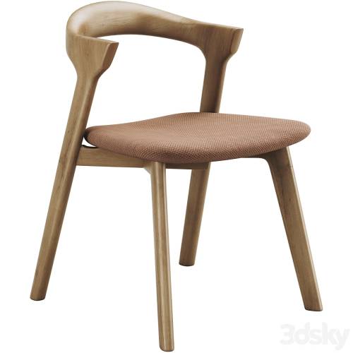 '3dsky Pro - Ethnicraft Bok Chair with Upholstered Seat'