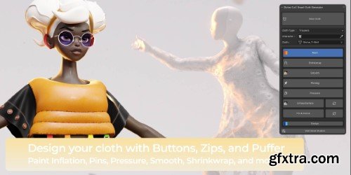 Divine Cut | Smart Cloth Generator v3.4.3 + Assets for Blender