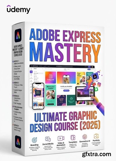 Udemy - Adobe Express Mastery: Ultimate Graphic Design Course (2025)
