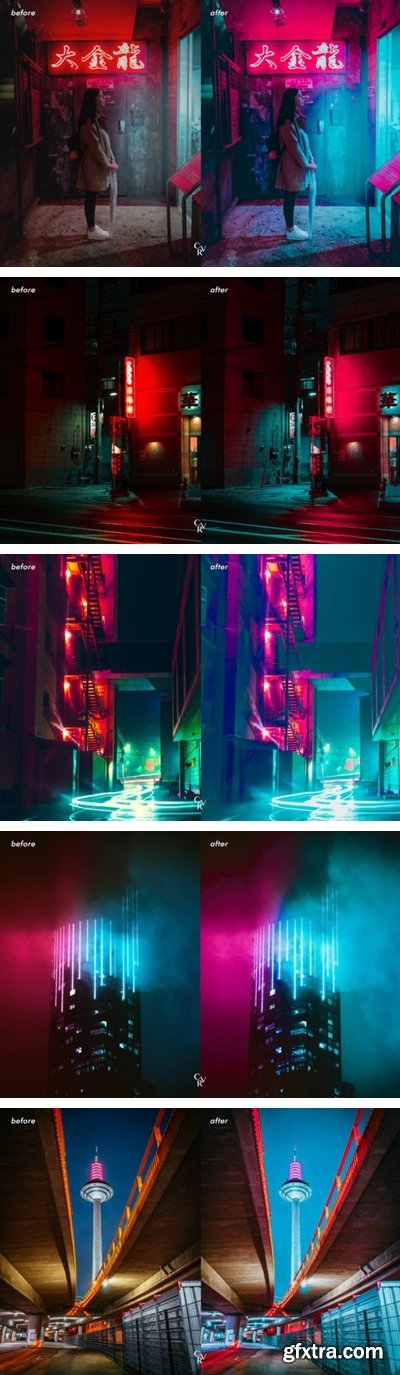 Filtergrade - Cyberpunk Lightroom Presets