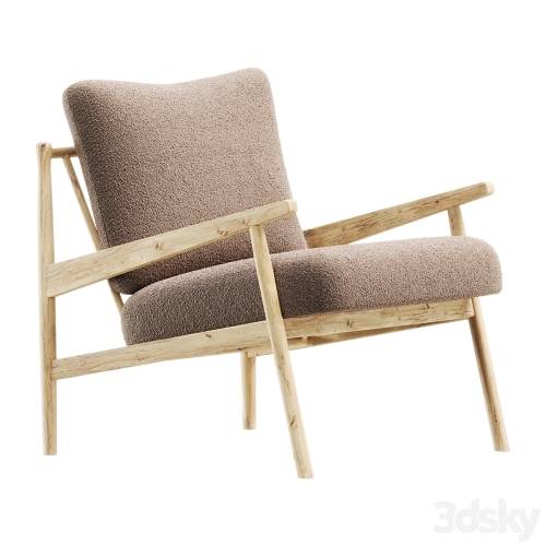 '3dsky Pro - Fauteuil lounge en bouclette Mikkel' '3dsky Pro - Fauteuil lounge en bouclette Mikkel'