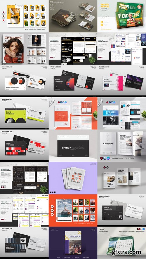 24 Indesign Templates Bundle 41 2025
