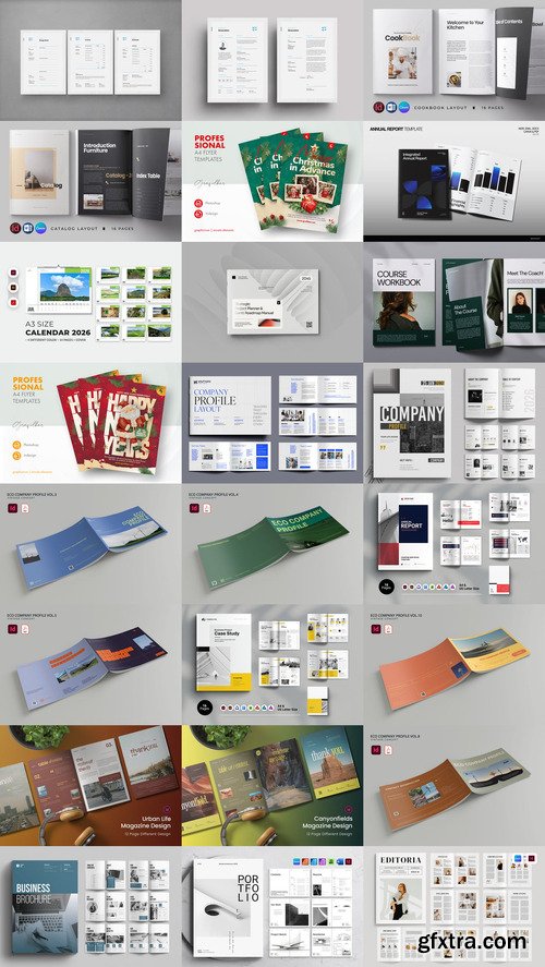 24 Indesign Templates Bundle 44 2025