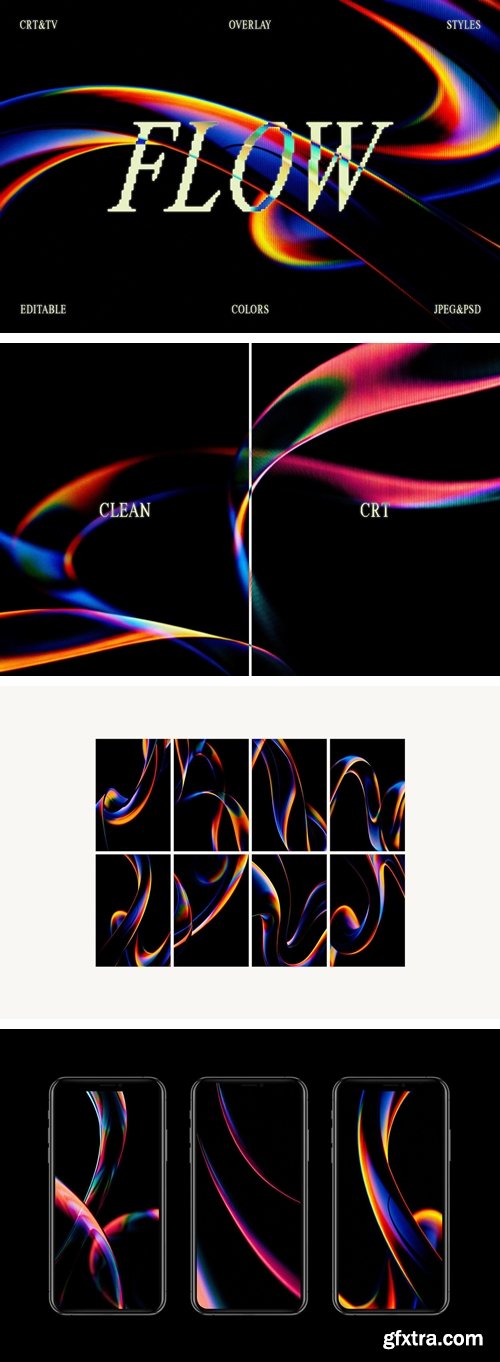 CreativeMarket - Flow Abstract Backgrounds Collection