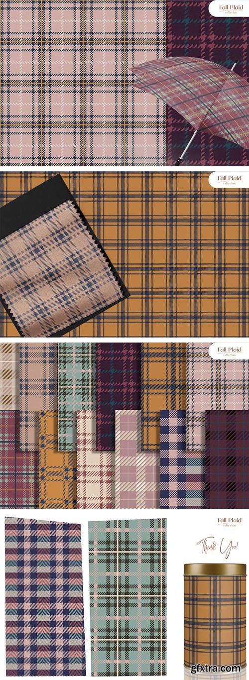 Fall Plaid - Vector Patterns Collection