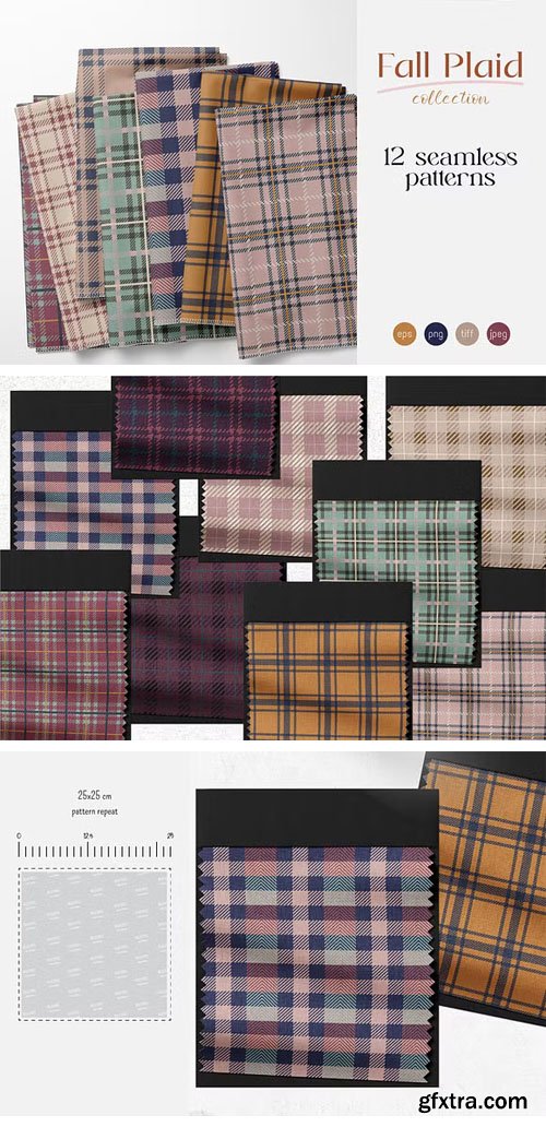Fall Plaid - Vector Patterns Collection