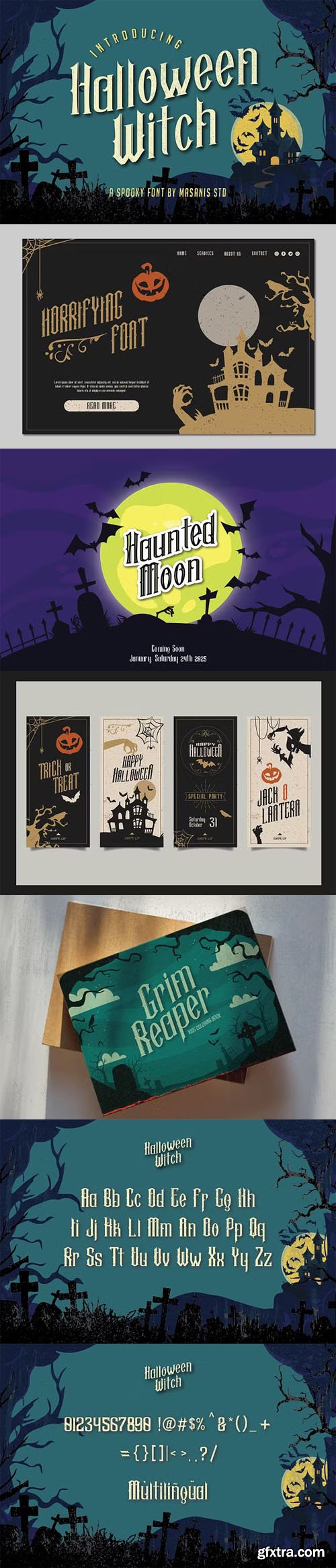 Halloween Witch - Vintage and Spooky Display Font