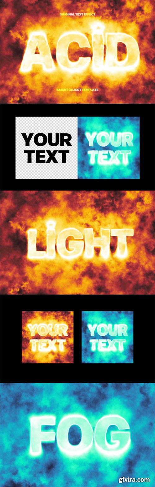 Acid Fog Photoshop Text Effect