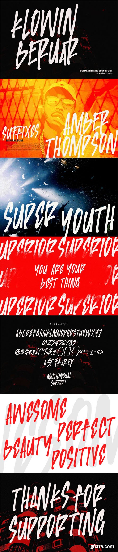 Klowin Beruar - Bold Energetic Brush Font