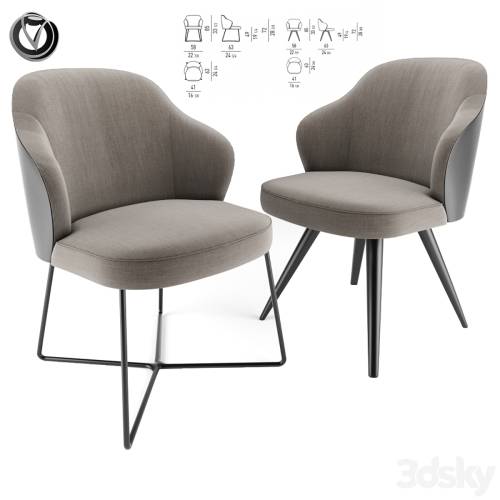 '3dsky Pro - Leslie Dining Chairs Pair' '3dsky Pro - Leslie Dining Chairs Pair'