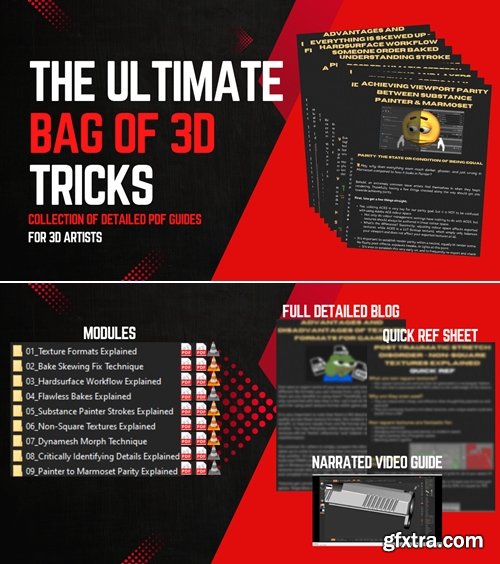 Artstation - The Ultimate Bag of 3D Tricks - Collection of Detailed PDF Guides for 3D Artists