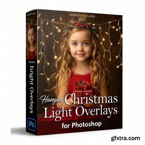 Ashdesign - Designer Gems - Hanging Christmas Light Overlays Ashdesign - Designer Gems - Hanging Christmas Light Overlays