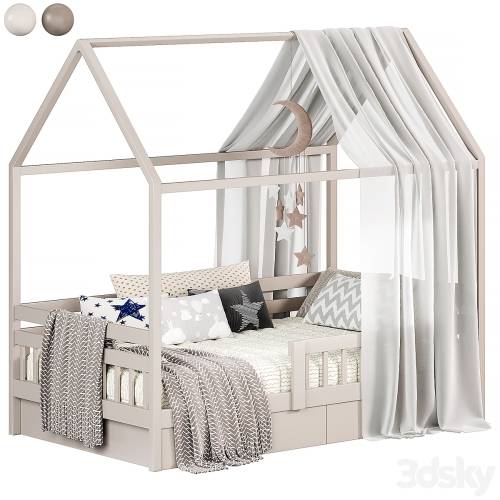 '3dsky Pro - Bed house Special made of birch'