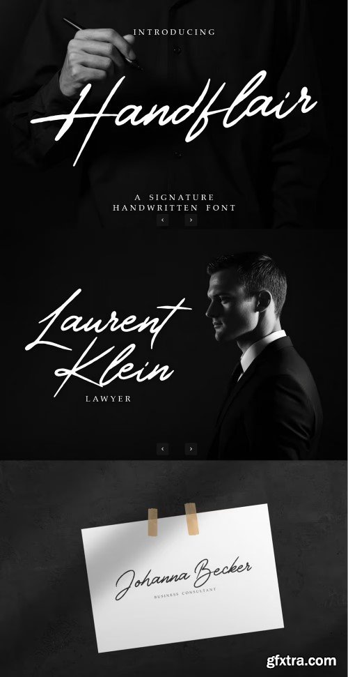 Handflair Signature Font