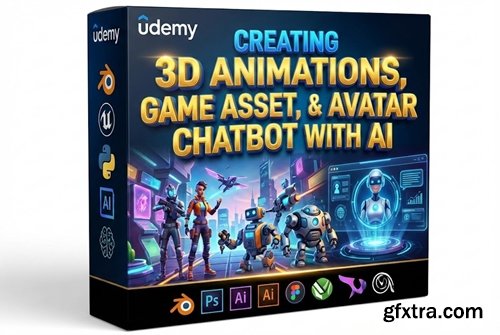 Udemy - Creating 3D Animations, Game Asset, & Avatar Chatbot with AI