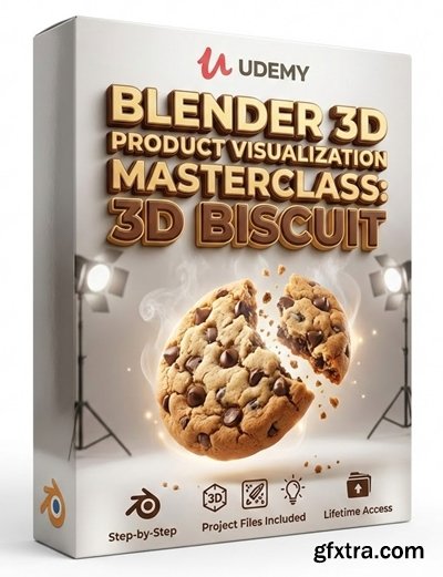 Udemy - Blender 3d Product visualization masterclass : 3d biscuit