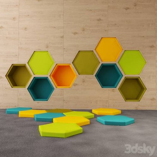'3dsky Pro - Kids hexagon wall palyground'