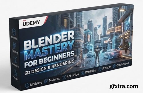 Udemy - Blender Mastery For Beginners: 3D Design & Rendering