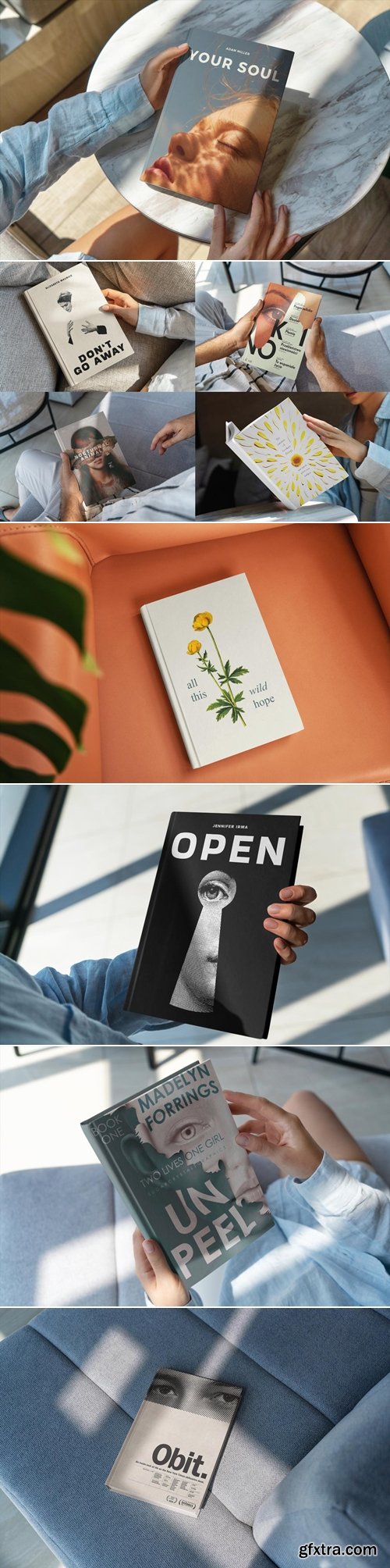 MockupCloud - Book HardCover Mockups vol3