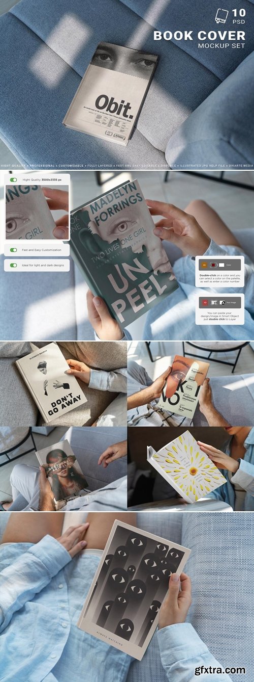 MockupCloud - Book HardCover Mockups vol3