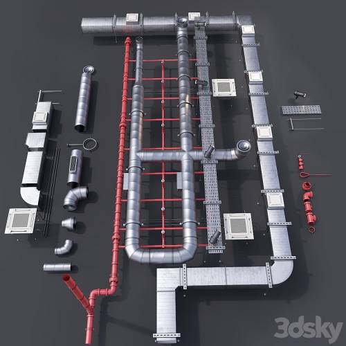 '3dsky Pro - Pipe ceiling'