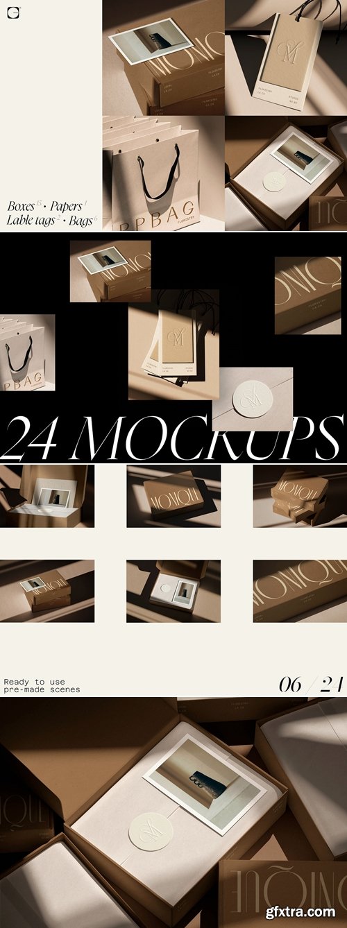 Creatoom - Mailing Box and Bag mockups