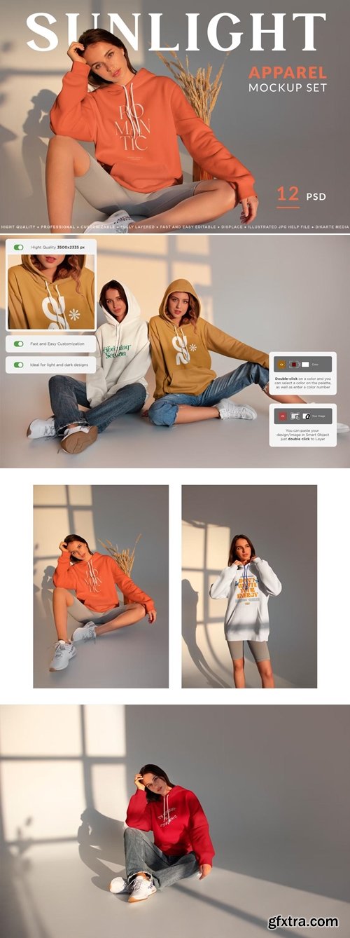 MockupCloud - Apparel Mockups Sunlight Vol 2