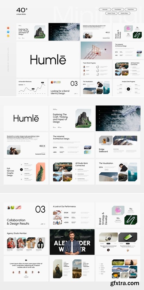 CreativeMarket - Humle Presentation Template Design