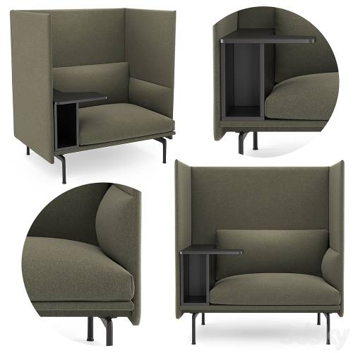 '3dsky Pro - Muuto Outline Highback Work'