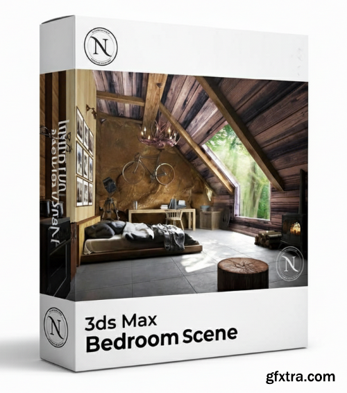 3ds Max Bedroom Scene