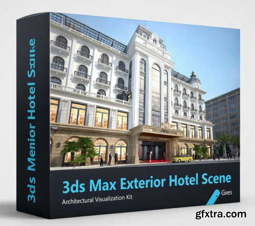 3ds Max Exterior Hotel Scene