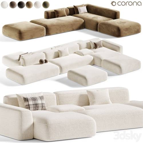 '3dsky Pro - Corner sofa Duo Modular'