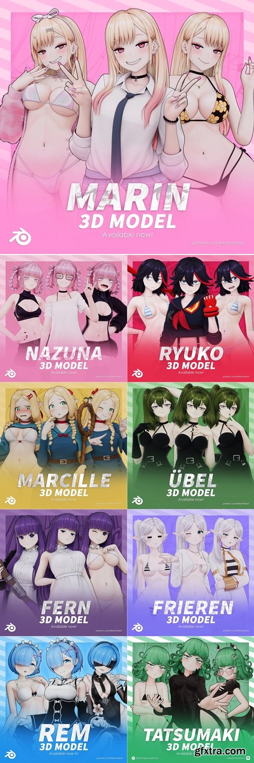 Kley Mirabal Models Collection for Blender