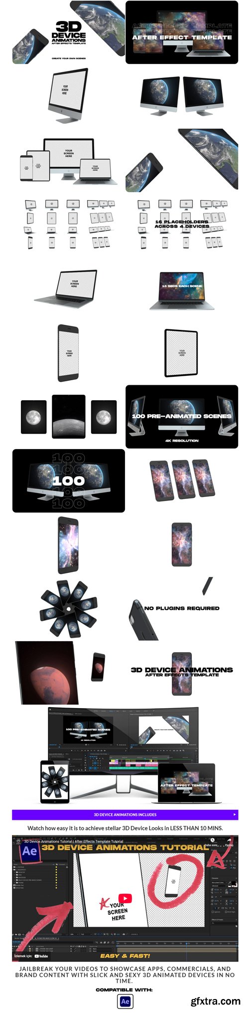 Sickboat - 3D Device Animations After Effects Template