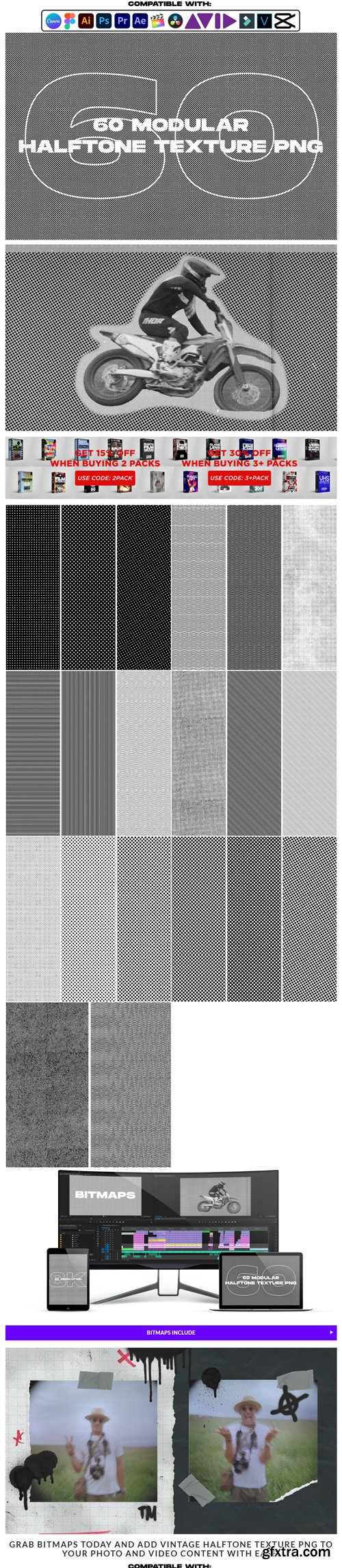 Sickboat - Bitmaps Halftone Texture PNG Pack (8K) Sickboat - Bitmaps Halftone Texture PNG Pack (8K)