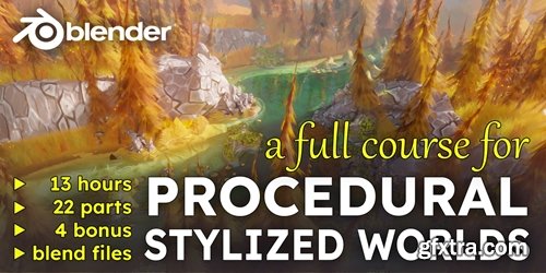 SuperhiveMarket - Procedural Stylized Worlds | Geometry Nodes & Shading Masterclass