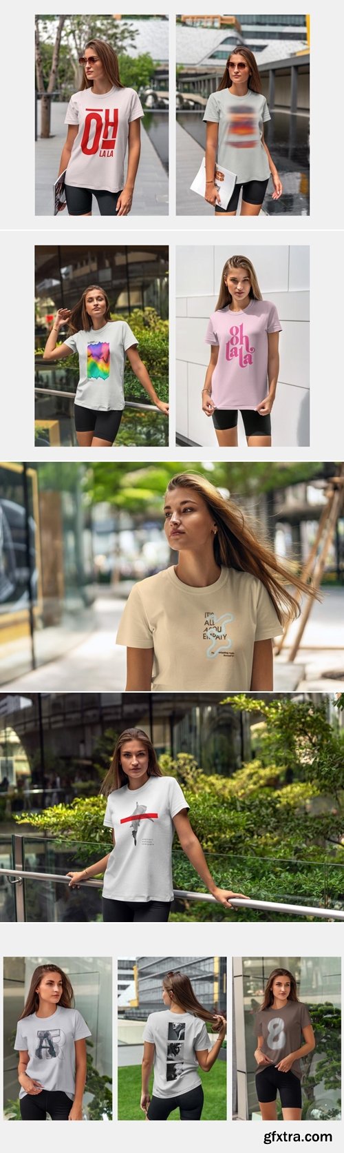 MockupCloud - Woman T-Shirt Mockups